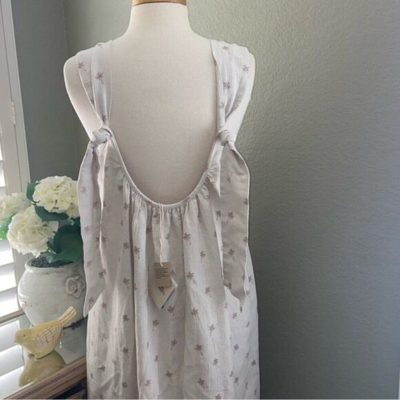 NWT Faherty Dream Cotton Gauze Sintra Dress in Tossed Palm Small - Picture 5 of 16